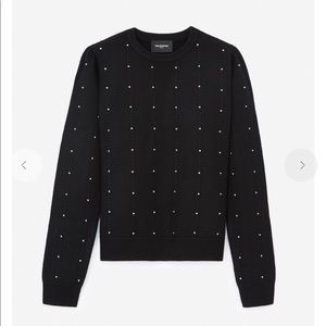 The Kooples Paris Studded Wool Sweater